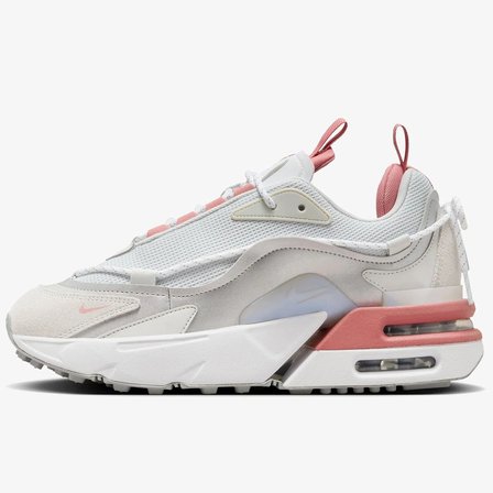 Nike Air Max Furyosa Sneaker White Pink Platform Taban 4cm Kadın Günlük Spor Ayakkabı Beyaz