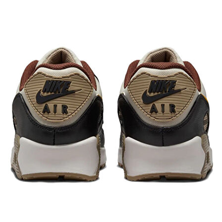 Nike Air Max 90 Mens Leather Goretex Sneaker Hakiki Deri Su Geçirmez Günlük Spor Ayakkabı Krem