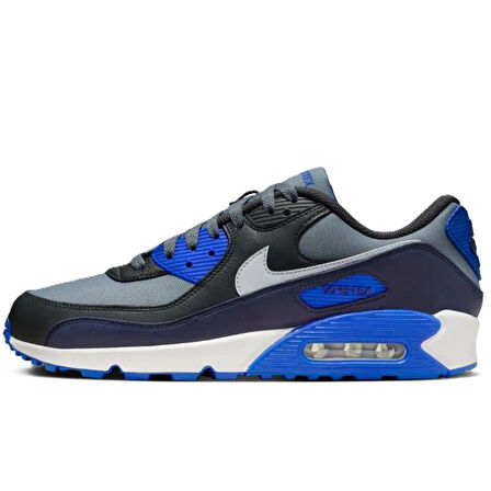 Nike Air Max 90 Mens Leather Goretex Sneaker Hakiki Deri Su Geçirmez Günlük Spor Ayakkabı Gri 