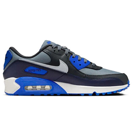 Nike Air Max 90 Mens Leather Goretex Sneaker Hakiki Deri Su Geçirmez Günlük Spor Ayakkabı Gri 