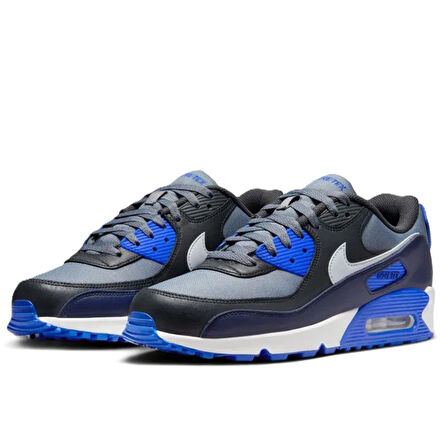 Nike Air Max 90 Mens Leather Goretex Sneaker Hakiki Deri Su Geçirmez Günlük Spor Ayakkabı Gri 