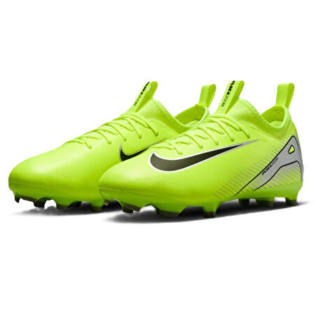 Nike Zoom Vapor 16 Academy FG/MG Kids Football Shoes Çocuk Çoklu Zemin Kramponu Yeşil