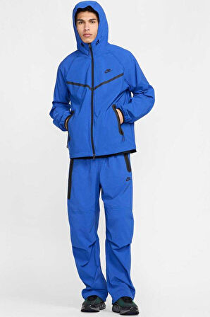 Nike Tech Woven Oversized Pants Flat Pewter Paraşüt Kumaş Erkek Oversize Bol Kesim Eşofman Altı Sax Mavi