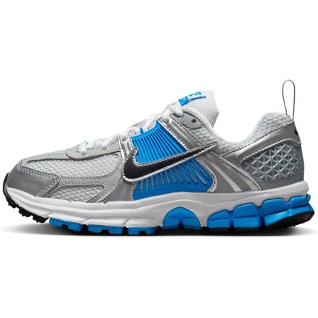 Nike Bowerman Zoom Vomero 5 RunBning Shoes Hakiki Deri Reflektörlü Kadın Koşu Yürüyüş Ayakkabısı Beyaz Mavi