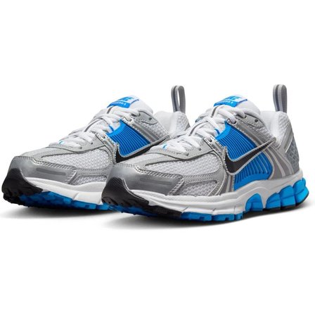 Nike Bowerman Zoom Vomero 5 RunBning Shoes Hakiki Deri Reflektörlü Kadın Koşu Yürüyüş Ayakkabısı Beyaz Mavi