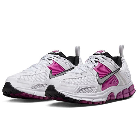 Nike Bowerman Zoom Vomero 5 Running Shoes Hakiki Deri Reflektörlü Kadın Koşu Yürüyüş Ayakkabısı Beyaz