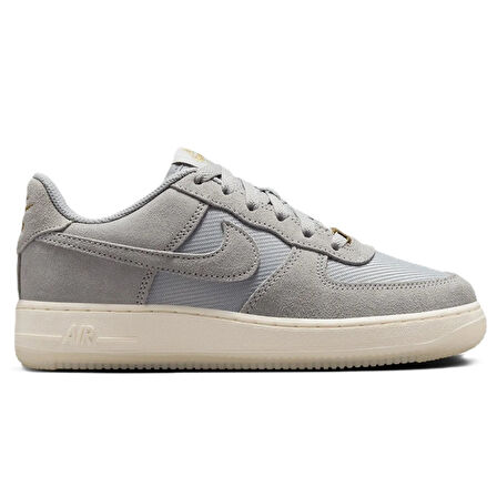 Nike Air Force 1 AF1 Leather Unisex Sneaker Hakiki Deri Günlük Spor Ayakkabı Gri