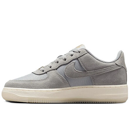 Nike Air Force 1 AF1 Leather Unisex Sneaker Hakiki Deri Günlük Spor Ayakkabı Gri