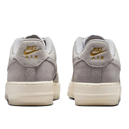 Nike Air Force 1 AF1 Leather Unisex Sneaker Hakiki Deri Günlük Spor Ayakkabı Gri