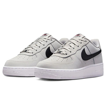 Nike Air Force 1 LV8 (AF1) Unisex Leather Sneaker Hakiki Deri Günlük Spor Ayakkabı Gri