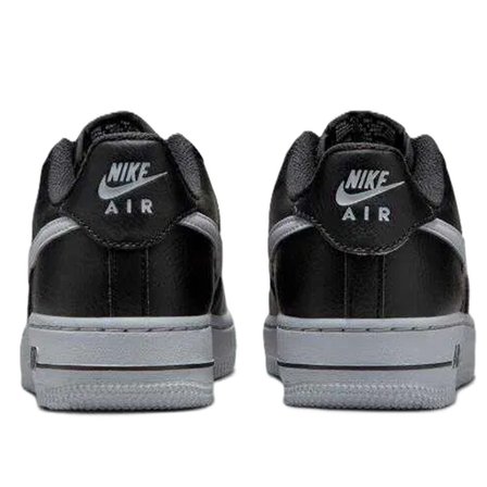 Nike Air Force 1 AF1 Leather Unisex Black Sneaker Hakiki Deri Günlük Spor Ayakkabı Siyah