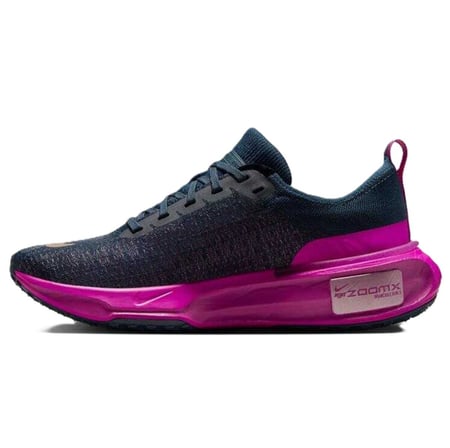 Nike Zoomx Invincible Run Flyknit 3 Road Running Unisex Reflektörlü Koşu Antrenman Ayakkabısı Lacivert-Mor