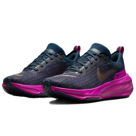 Nike Zoomx Invincible Run Flyknit 3 Road Running Unisex Reflektörlü Koşu Antrenman Ayakkabısı Lacivert-Mor