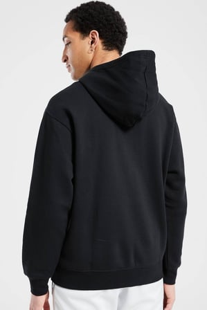 Nike Jordan Essentials Men's Fleece Hoodie Erkek Kapüşonlu Sweatshirt Siyah