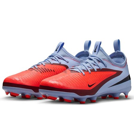 Nike Phantom 6 Low Academy Kids Football Shoes Çocuk Çoklu Zemin Kramponu Mavi Kırmızı