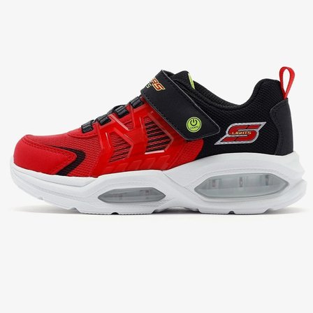 Skechers Lights Pristmatrons Kids Sneaker Lastik Bağcıklı Cırtlı Işıklı Günlük Çocuk Spor Ayakkabı Kırmızı