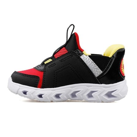 Skechers Lights Hypno 2.0-Brisk-Brights Kids Sneaker Lastik Bağcıklı Işıklı Günlük Çocuk Spor Ayakkabı Kırmızı-Siyah