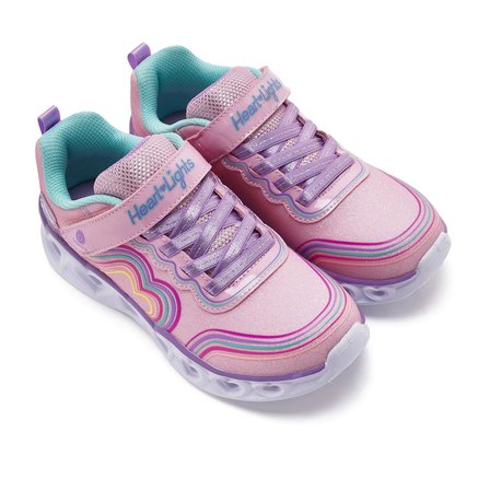 Heart Lights Retro Hearts Çocuk Pembe Sneaker Ayakkabı 302689L LPMT