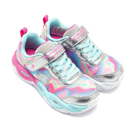 Twisty Glow - Sorbet Swirl Çocuk Gri Sneaker Ayakkabı 303716L SMLT