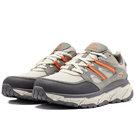 Skechers D'Lux Journey Memory Foam Leather Womens Outdoor Shoes Hafızalı Taban Hakiki Deri Kadın Outdoor Ayakkabı Gri 