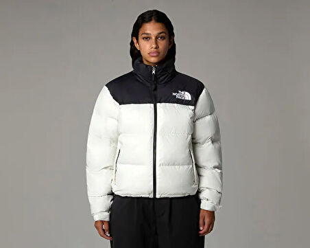 The North Face W 1996 Retro Nuptse Jacket Kadın Outdoor Montu (700 Dolgu Kaz Tüyü) NF0A3XEOROU1 Beyaz