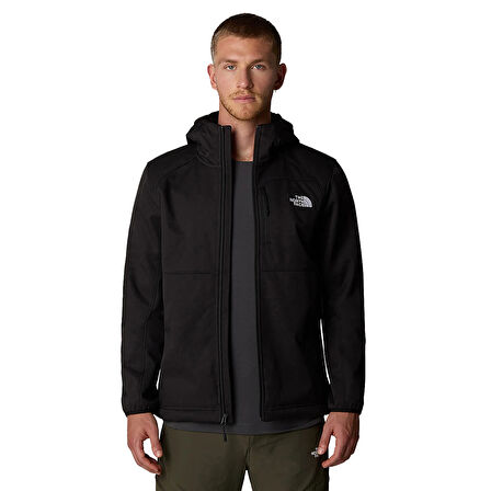 Quest Hooded Softshell Erkek Siyah Outdoor Ceket NF0A3YFP4H01