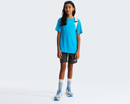 The North Face TEEN 24/7 SHORT Çocuk Outdoor Şortu NF0A8BNHKT01 Siyah