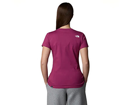 The North Face W Ss Sd Slim Tee Kadın Günlük Tişört NF0A87NH6EO1 Pembe