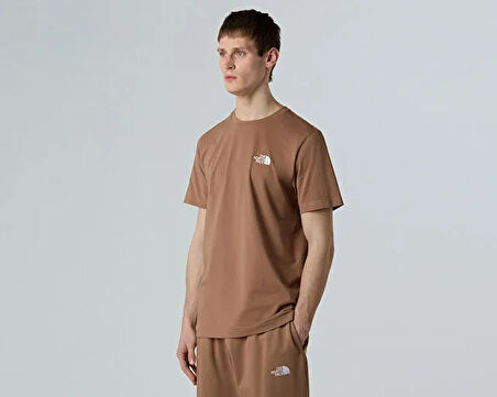 The North Face M Ss Simple Dome Tee Erkek Outdoor Tişörtü NF0A87NG6IH1 Kahverengi