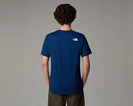 The North Face M Ss Never Stop Exploring Tee Erkek Outdoor Tişörtü NF0A87NSD1R1 Mavi