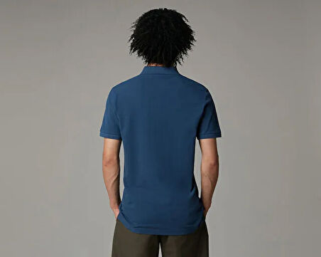 The North Face M Premium Slim Polo Erkek Günlük Polo Tişört NF0A8C1NHDC1 Mavi