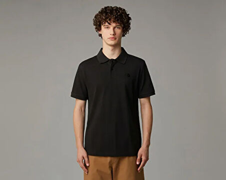 The North Face M Essential Regular Polo Erkek Günlük Polo Tişört NF0A8C1PJK31 Siyah