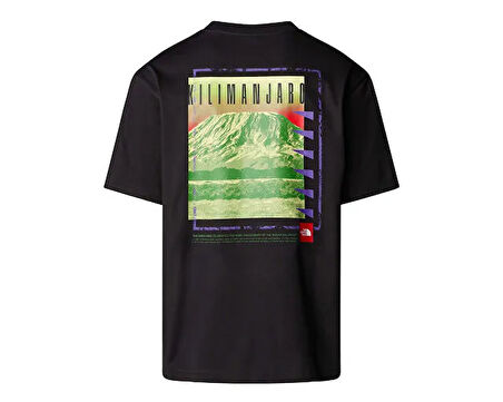 The North Face U Axys Oversized S/S  Tee Erkek Günlük Tişört NF0A8C1RJK31 Siyah