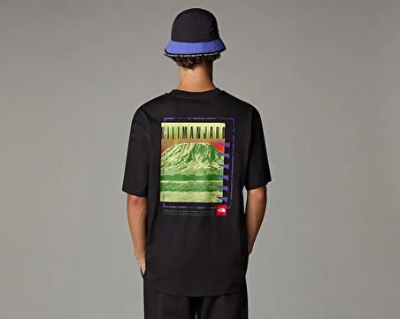 The North Face U Axys Oversized S/S  Tee Erkek Günlük Tişört NF0A8C1RJK31 Siyah
