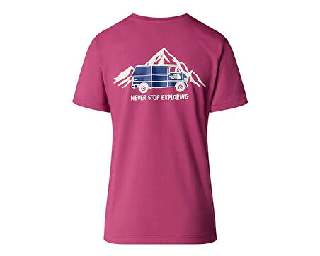 The North Face W Ss Outdoor Graphic Tee Kadın Outdoor Tişörtü NF0A8C226EO1 Pembe