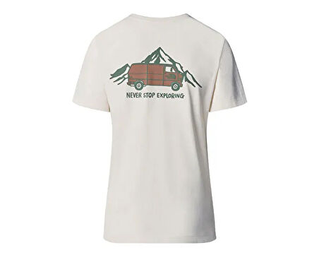 The North Face W Ss Outdoor Graphic Tee Kadın Outdoor Tişörtü NF0A8C22QLI1 Beyaz