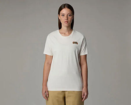 The North Face W Ss Outdoor Graphic Tee Kadın Outdoor Tişörtü NF0A8C22QLI1 Beyaz