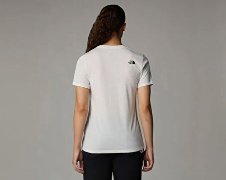 The North Face W Foundation Tee Graphic 1 Kadın Günlük Tişört NF0A8BRZQLI1 Beyaz