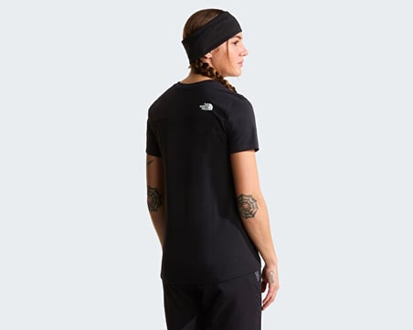 The North Face W LIGHTNING ALPINE S/S Kadın Outdoor Tişörtü NF0A8BT5JK31 Siyah