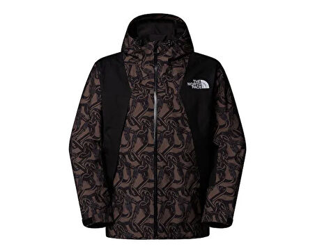 The North Face U Nse Shell Jacket Print Erkek Outdoor Montu NF0A8C6ZAC91 Gri