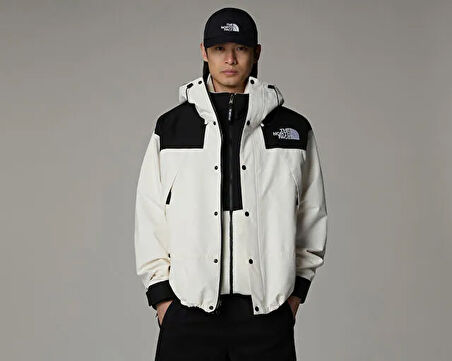 The North Face M Dryvent Mono Mountain Jacket Erkek Outdoor Montu NF0A88XFROU1 Beyaz