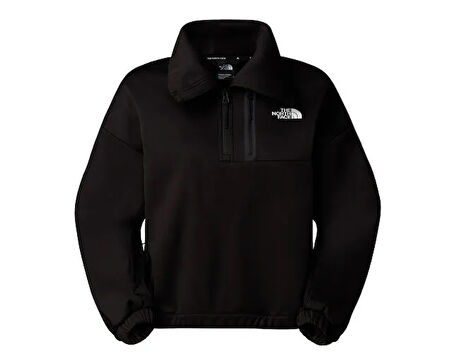 The North Face W Ma Fleece interest 1/4 Zip Kadın Outdoor Sweatshirts NF0A8BFPJK31 Siyah
