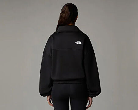 The North Face W Ma Fleece interest 1/4 Zip Kadın Outdoor Sweatshirts NF0A8BFPJK31 Siyah