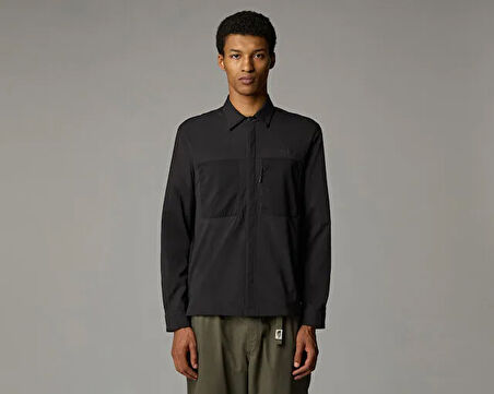 The North Face M L/S Lightrange Shirt Erkek Outdoor Ceketi NF0A8B53JK31 Siyah
