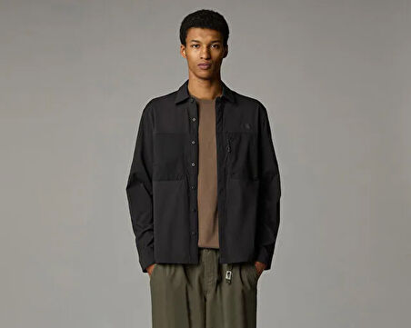 The North Face M L/S Lightrange Shirt Erkek Outdoor Ceketi NF0A8B53JK31 Siyah