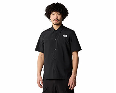 The North Face M Packable Ss Shirt Erkek Günlük Gömlek NF0A883J4H01 Siyah