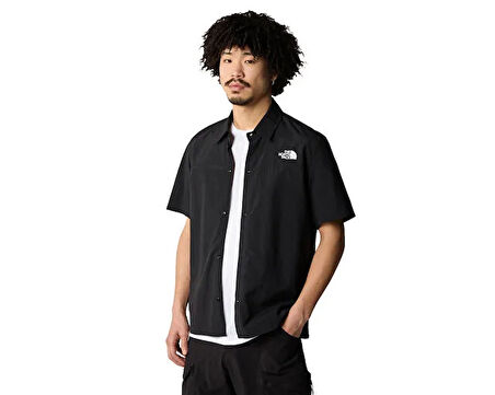 The North Face M Packable Ss Shirt Erkek Günlük Gömlek NF0A883J4H01 Siyah