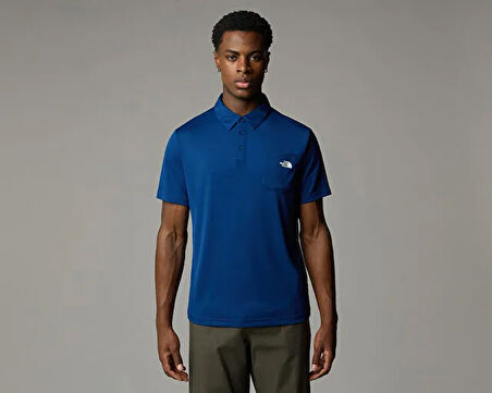 The North Face M New Tanken Polo Erkek Günlük Polo Tişört NF0A8CRUD1R1 Mavi