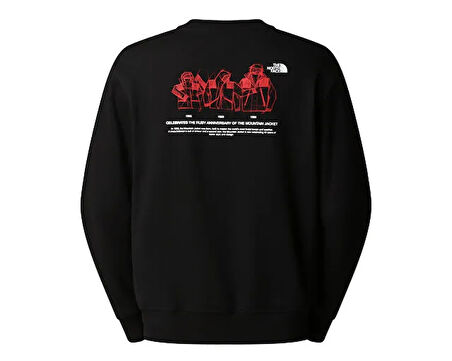 The North Face U Mnt Jacket Anniversary Relaxed Crew Unisex Günlük Sweatshirt NF0A8DN6JK31 Siyah