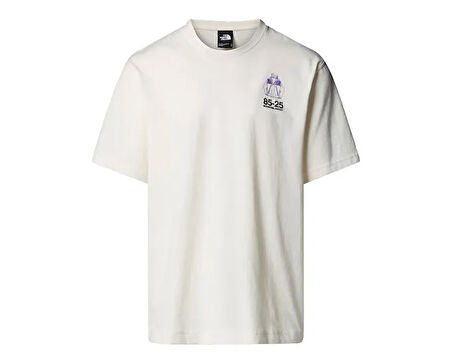 The North Face U S/S Mnt Jacket Anniversary  Relaxed Te Unisex Günlük Tişört NF0A8DN5QLI1 Beyaz